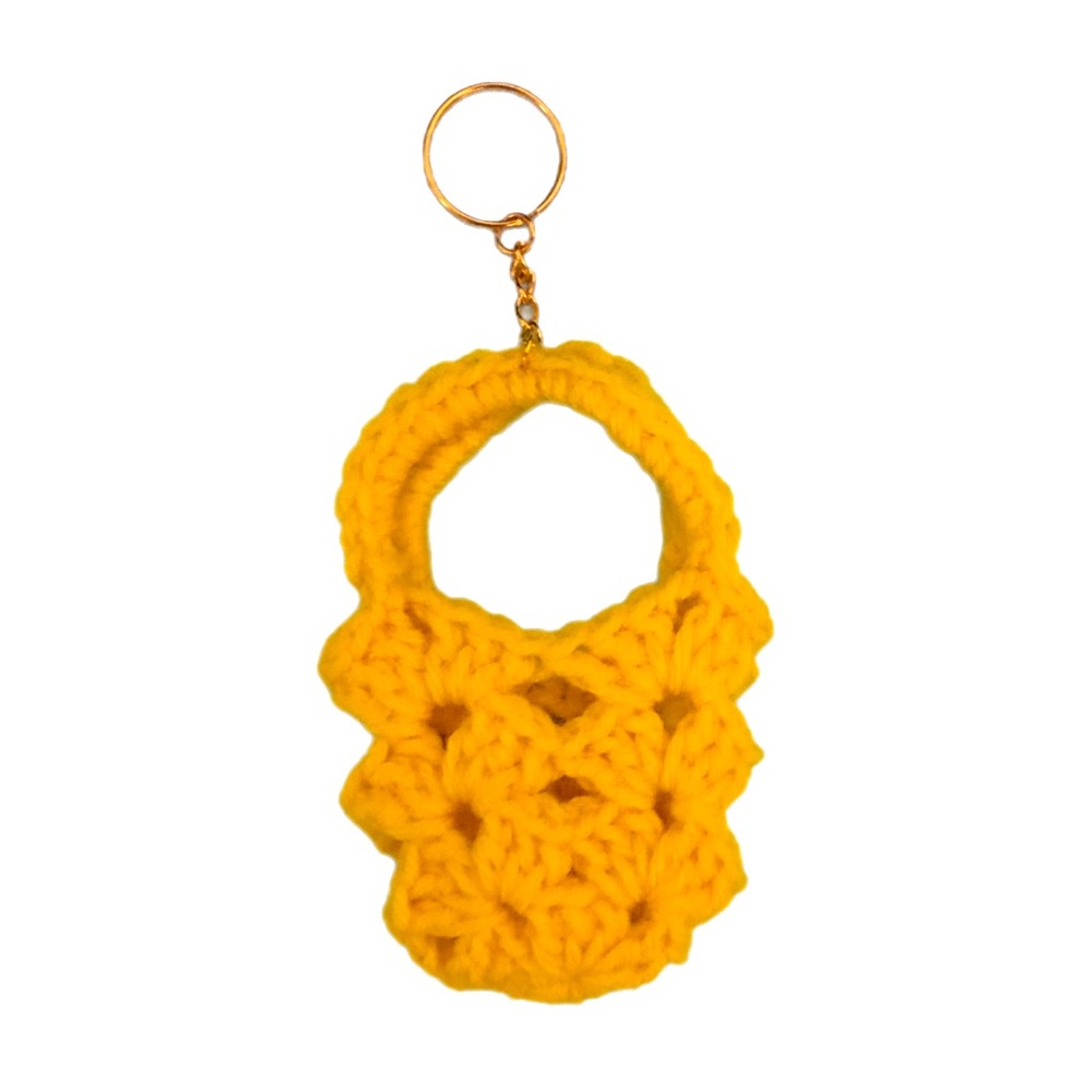 Crochet Farmer’s Market Bag Keychain